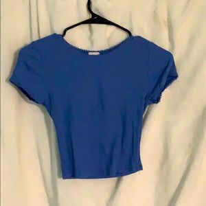 Blue crop top from Tilly’s💙